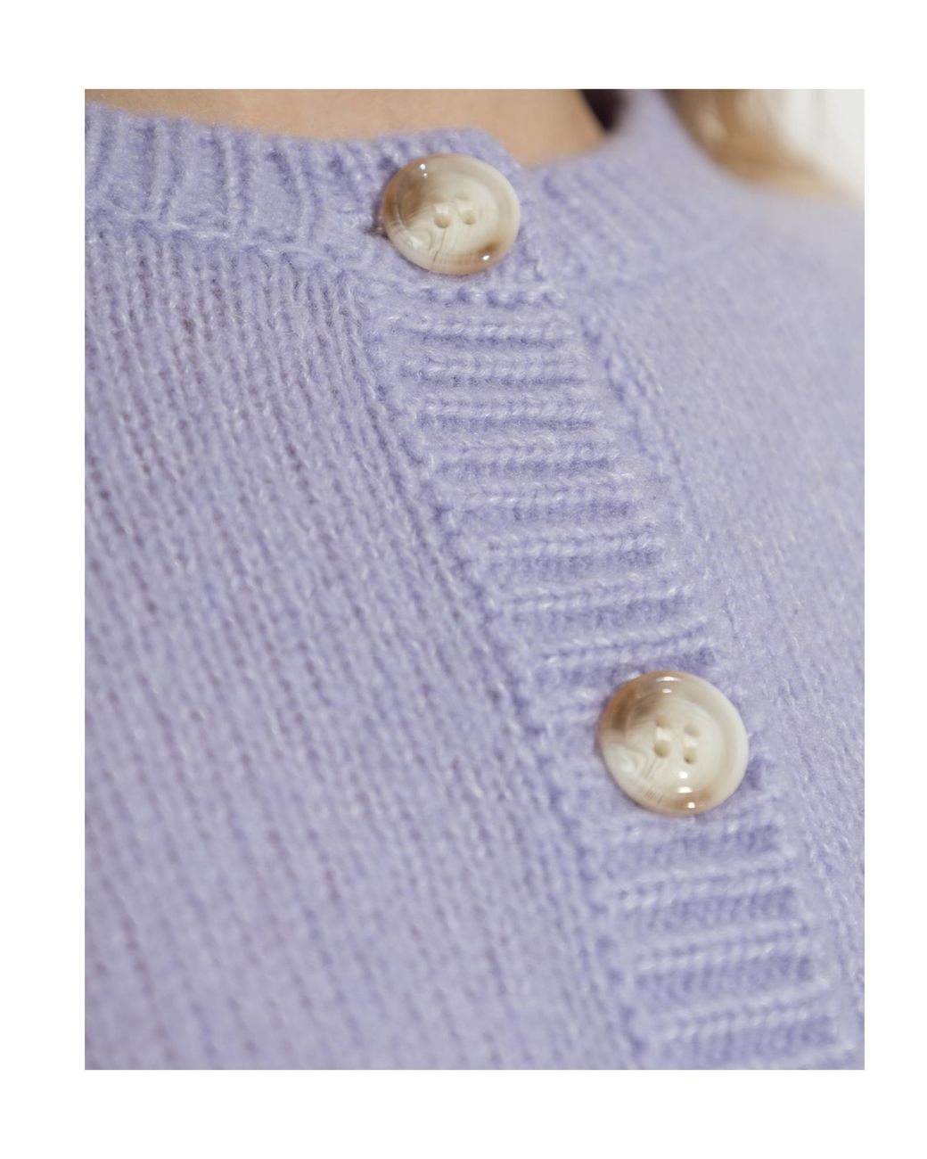 Lisa Yang Purple Felicia Button-Up Cardigan