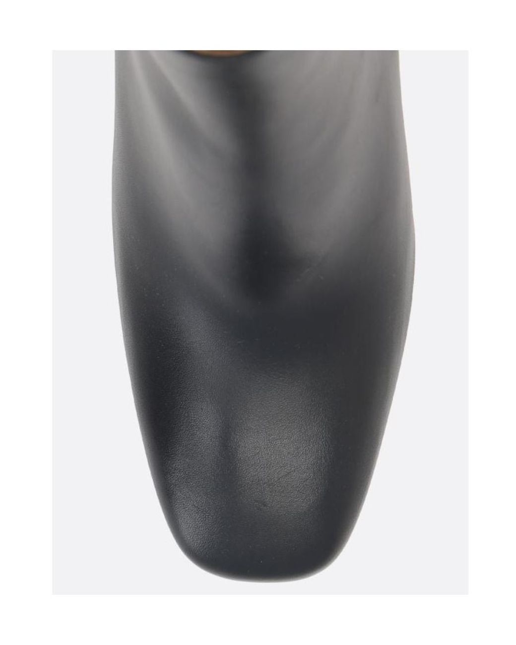 Bottega Veneta Black Square Toe Ankle Boots