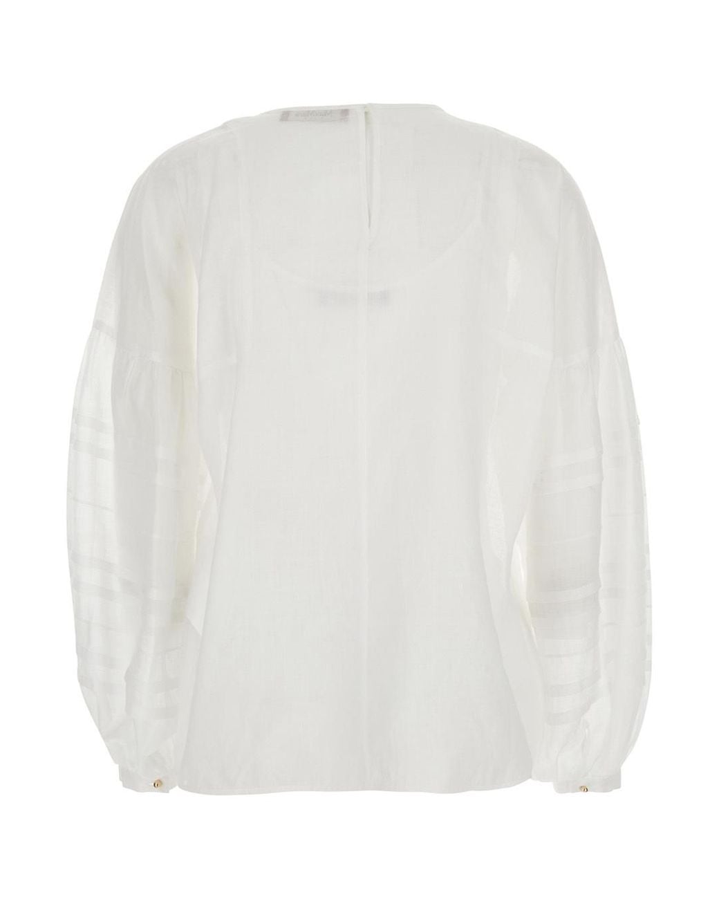 Max Mara White Long Sleeve Shirt Mstpaese