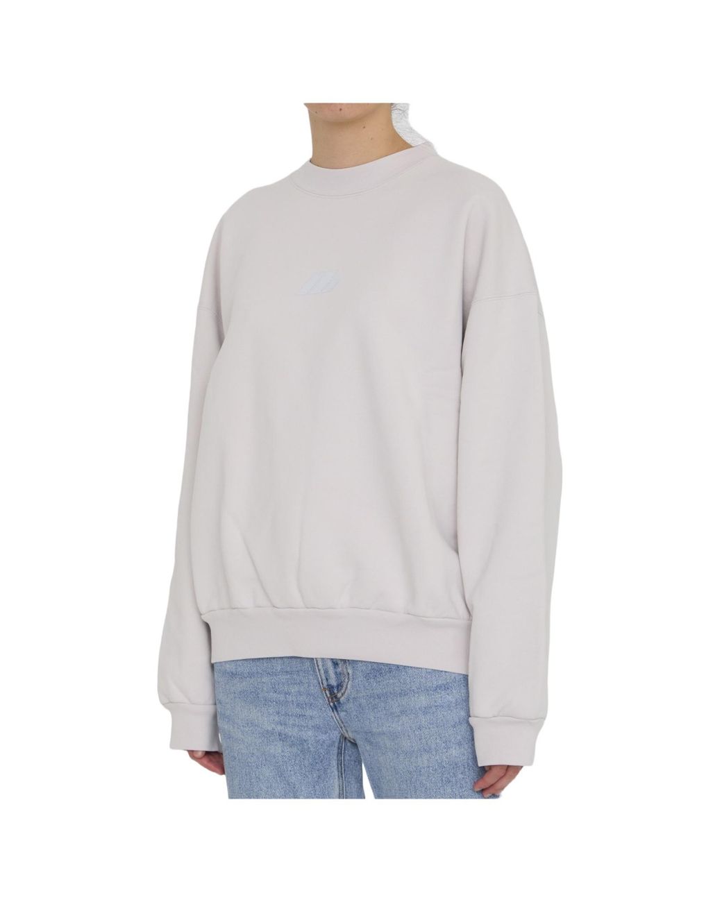 Balenciaga White Activewear Crewneck Sweatshirt