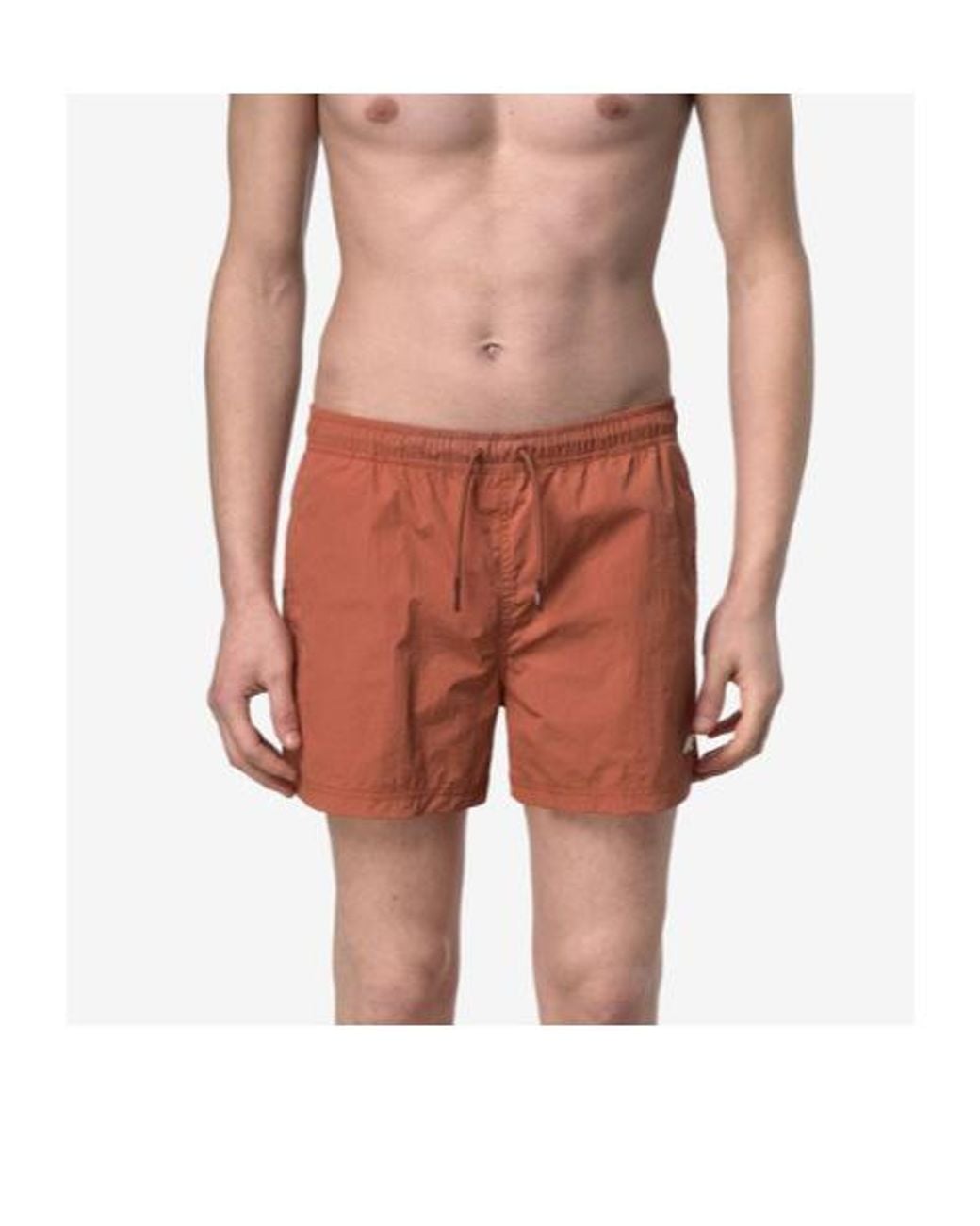 K-Way Orange Hazel Beach Swim Shorts for men