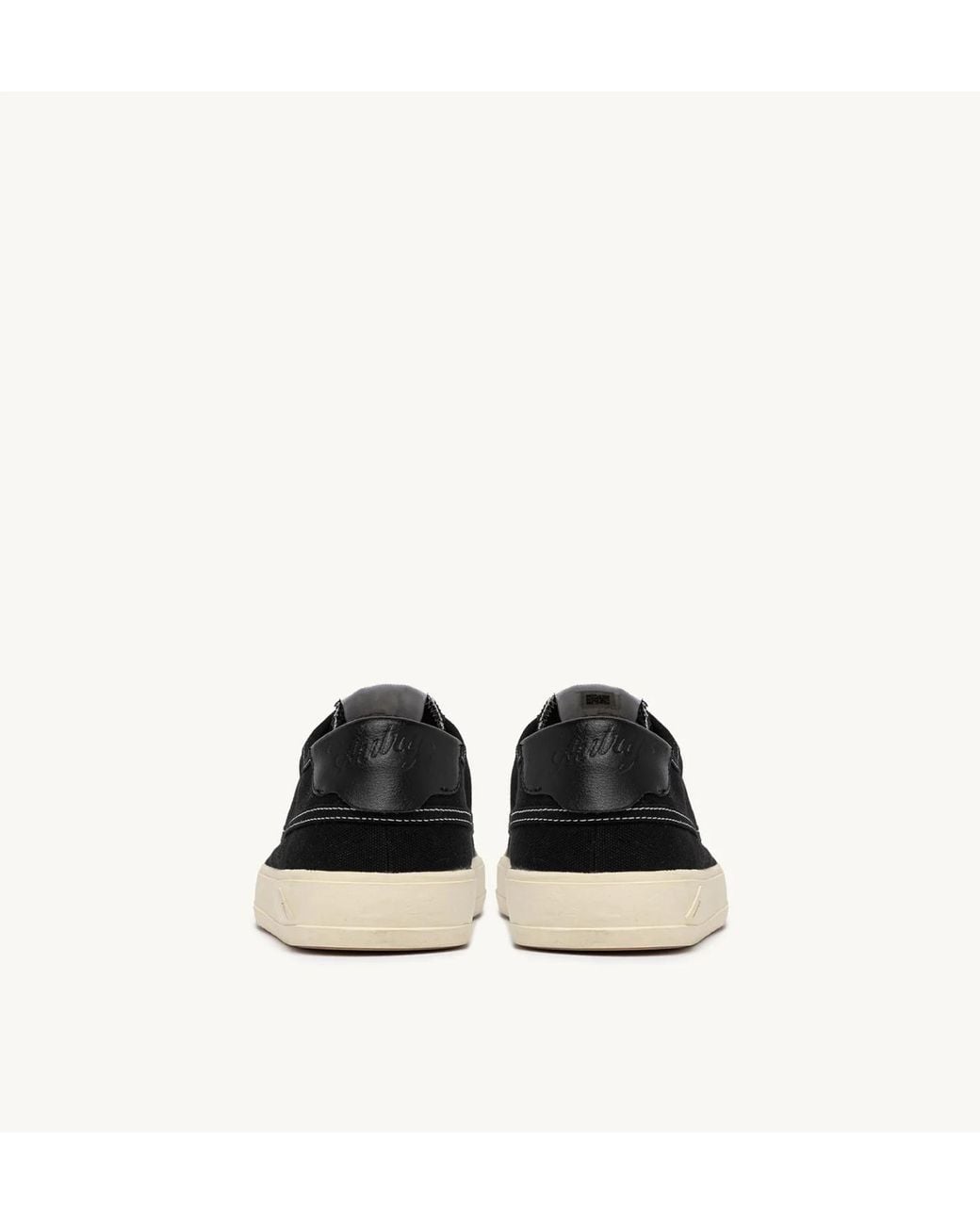Autry Black Low-Top Sneakers With Suede Leather Accents for men