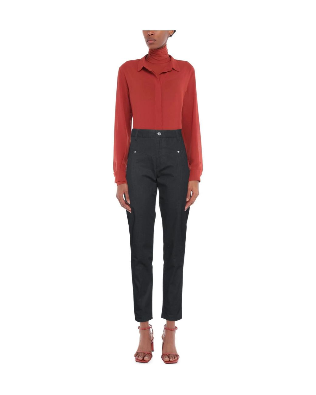 Isabel Marant Blue Simple Tapered Pants