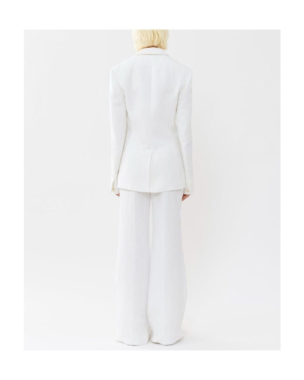 Chloé White Single-Button Suit Jacket