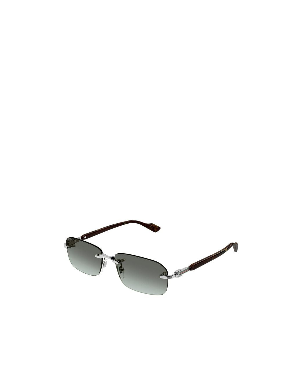 Gucci Green Eyewear Rectangular Frame Sunglasses for men