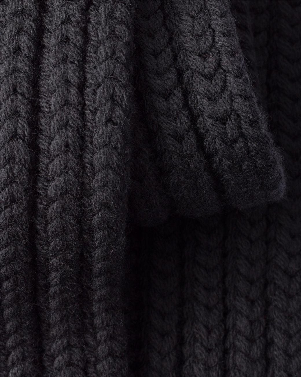 Prada Black Wool Scarf