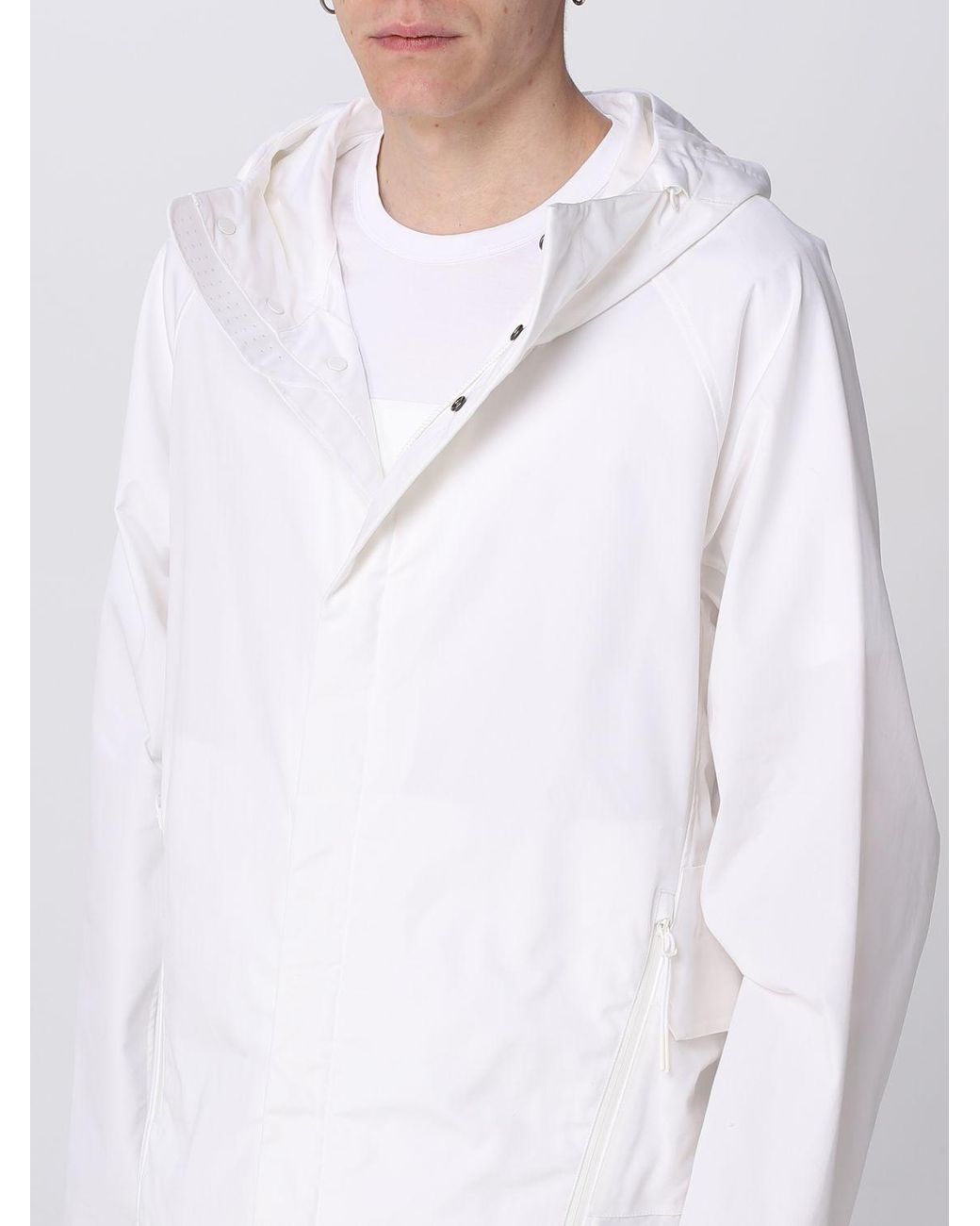 C P Company Green Logo-Patch Hooded Jacket for men