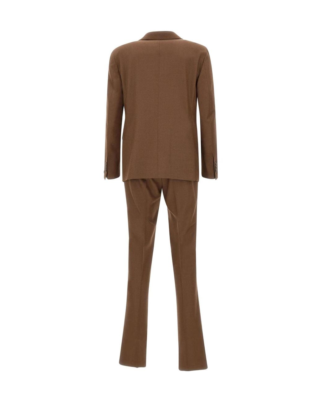 Tagliatore Brown Single-Breasted Tailored Suit for men