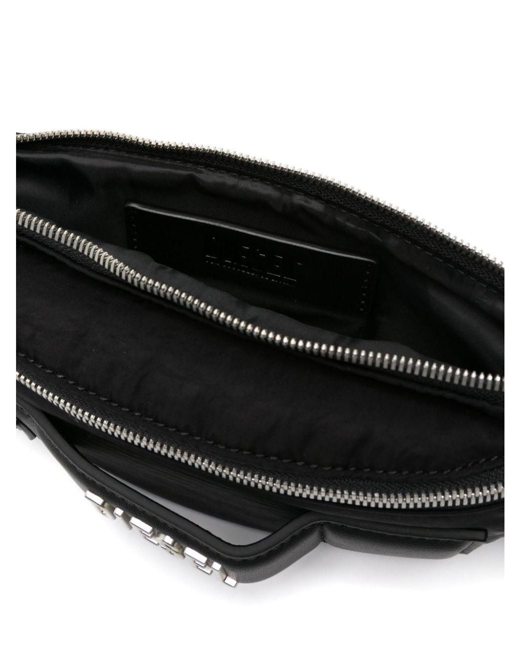 DIESEL Black Logo Lettering Belt Bag