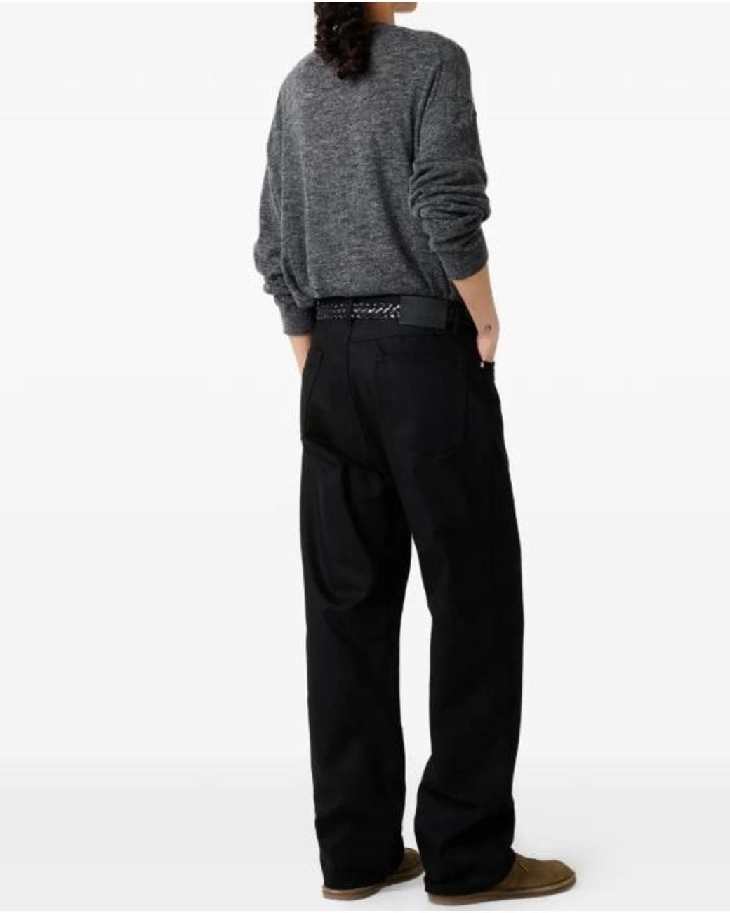 Studio Nicholson Gray Ribbed Sweater for men