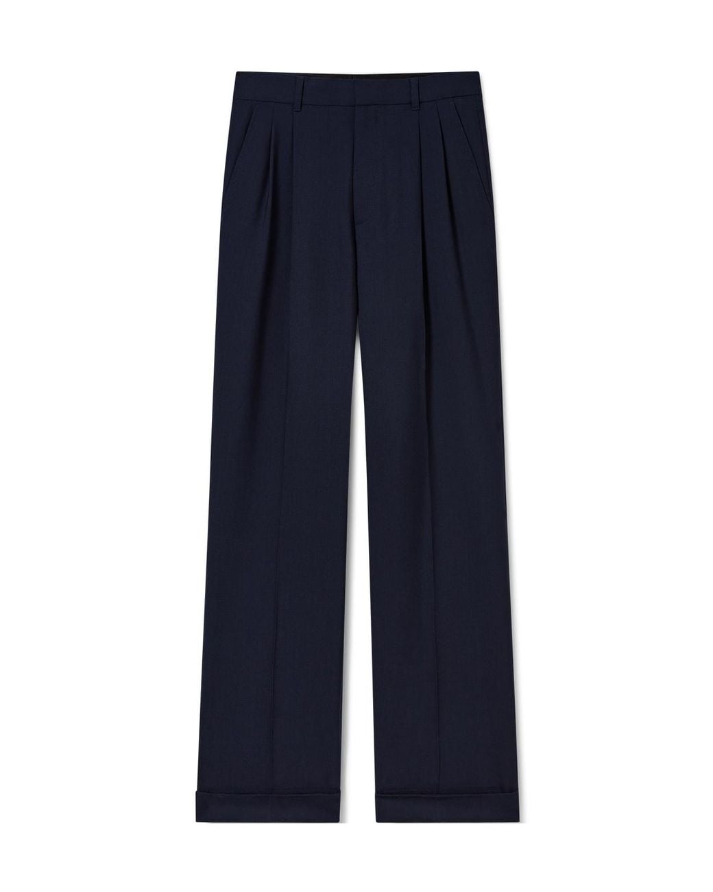 Casablanca Blue Tailored Pleated Trousers for men