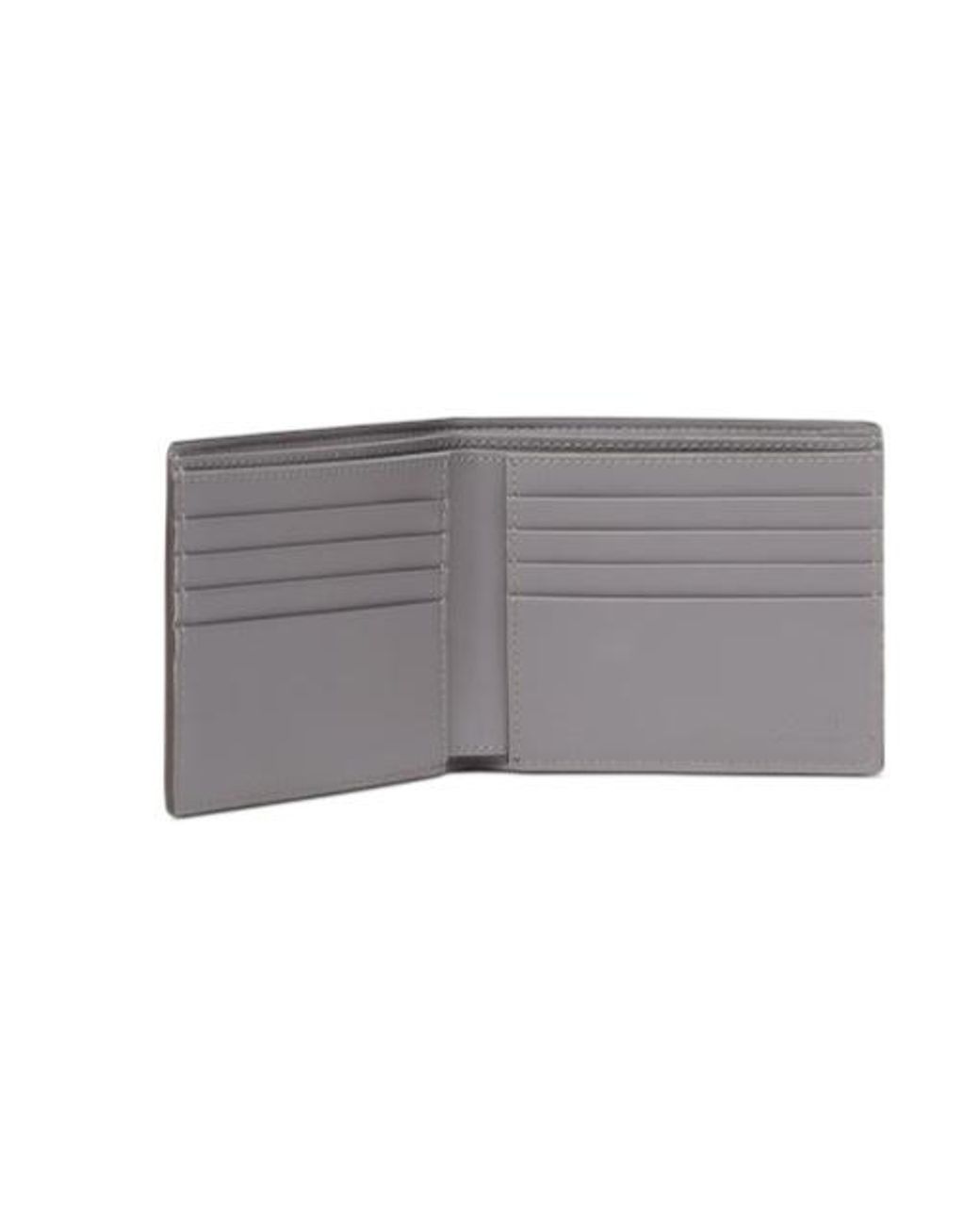 Fendi Gray Diagonal Bi-Fold Wallet for men