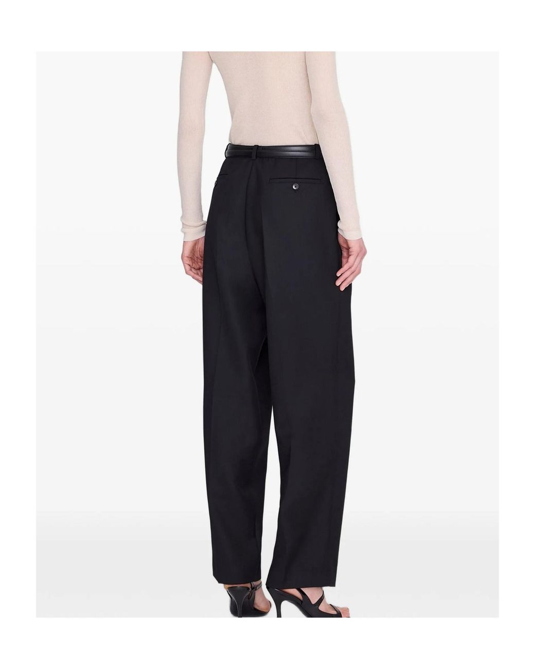 Anine Bing Black Amal Trousers