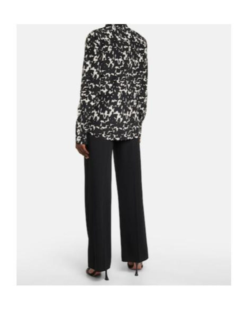 Altuzarra Black Chika Printed Silk Shirt