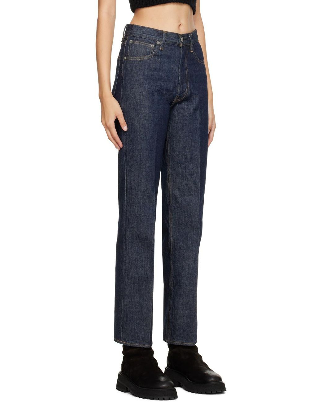 Auralee Blue Hard Twist Jeans
