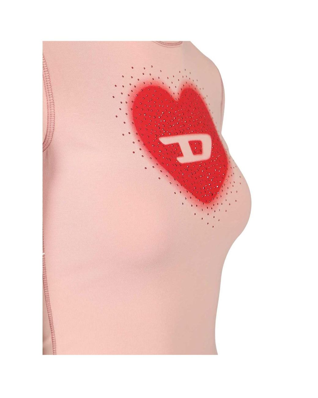DIESEL Pink Cotton T-Shirt