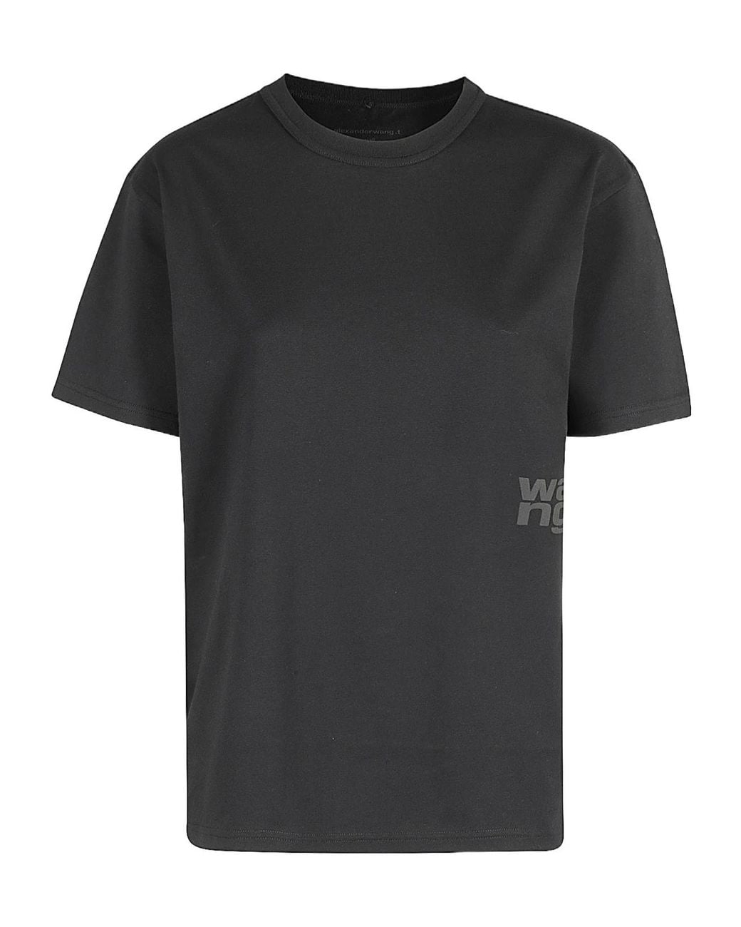 T By Alexander Wang Black Logo Print T-Shirt