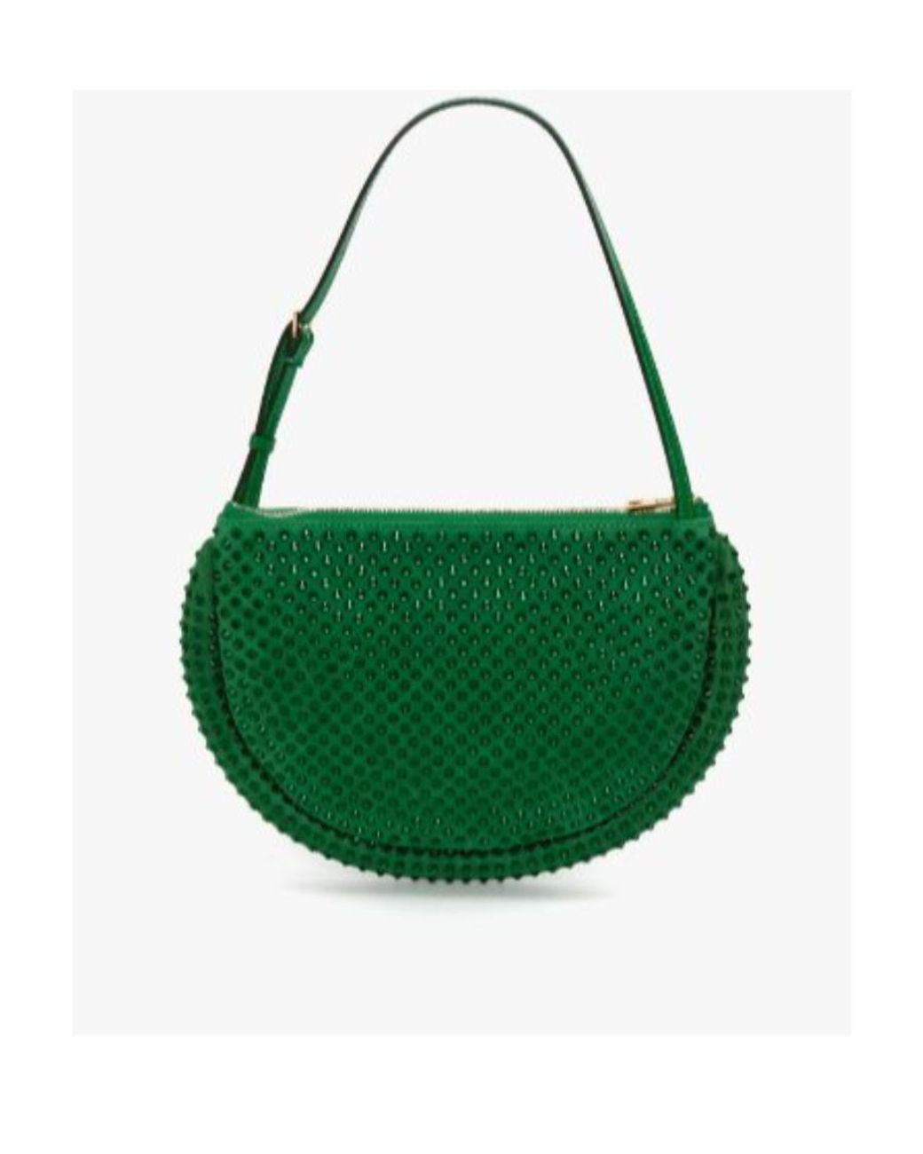 J.W. Anderson Green Jw Anderson Bumper Moon Embellished Shoulder Bag