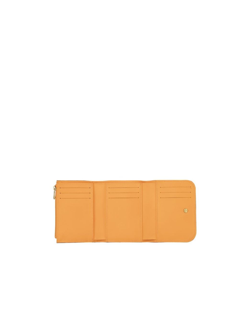 Longchamp Orange Box-Trot Logo Wallet