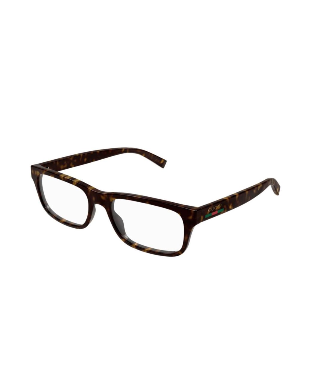 Gucci White Eyewear Rectangle Frame Glasses for men