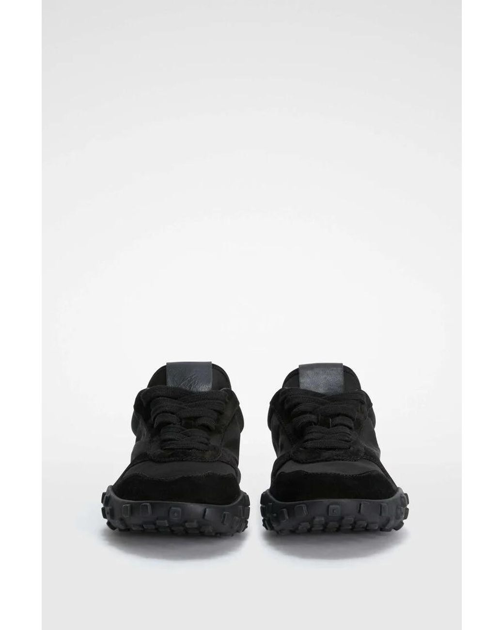 Jil Sander Black Logo Embossed Low-Top Sneakers