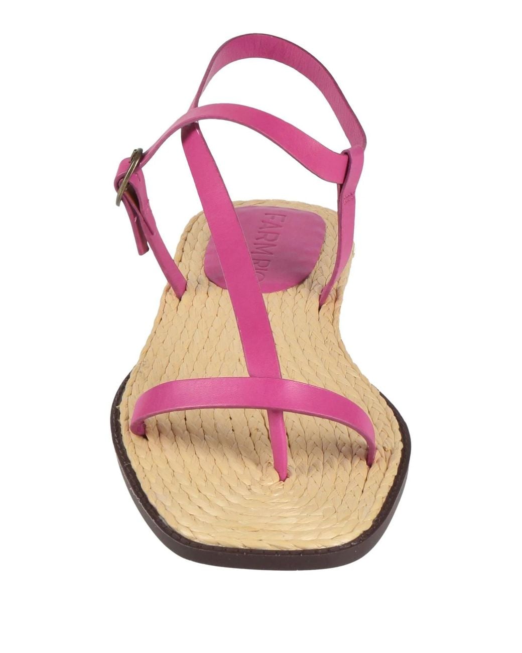 Farm Rio Pink Comfortable Anti-Slip Simple Leather Sandals