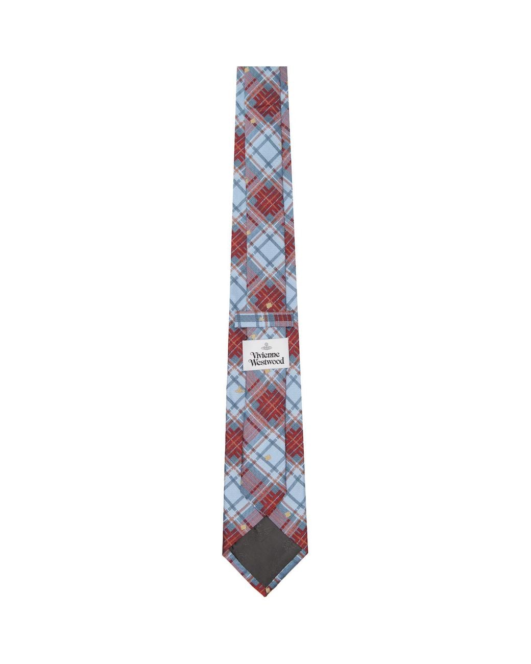 Vivienne Westwood White Silk Twill Tie for men