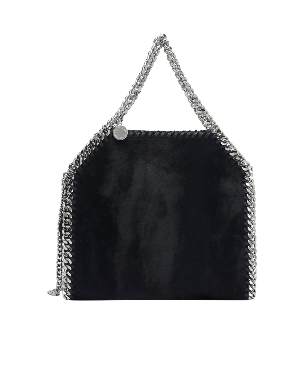 Stella McCartney Black Falabella Chain Linked Mini Tote Bag