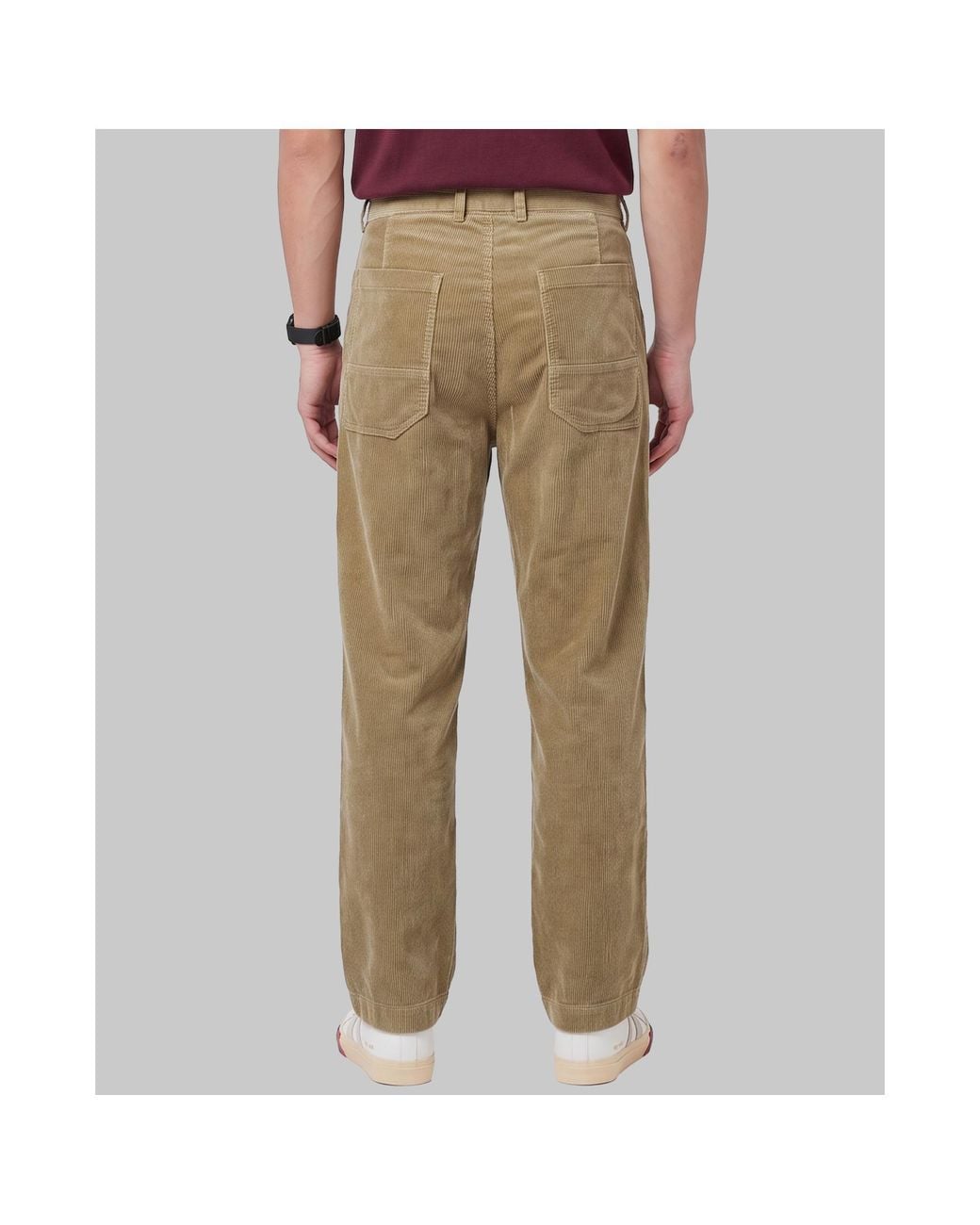 Barena Natural Mazengo Pleated Corduroy Pants for men