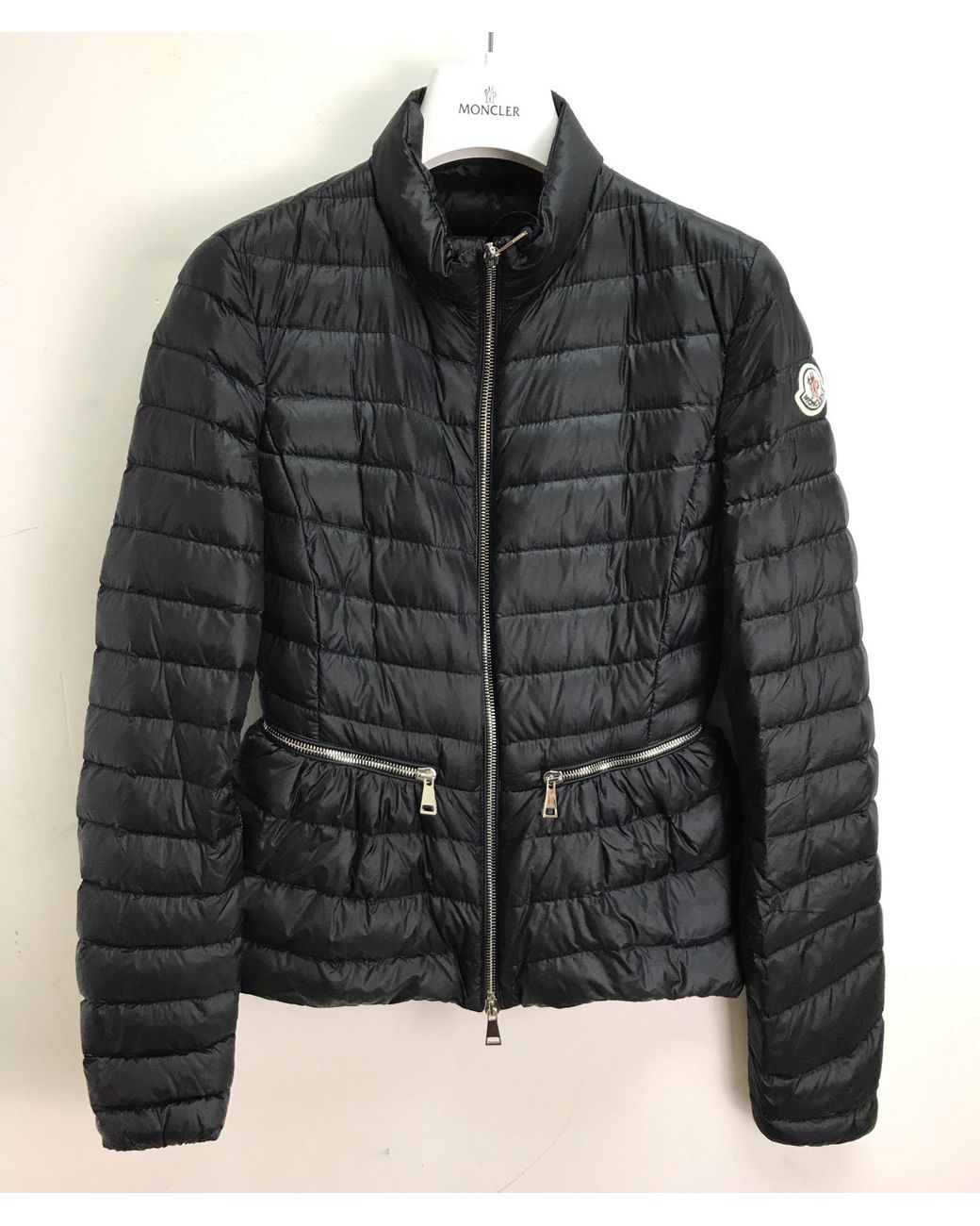 Moncler Blue Dark Logo Down Jacket