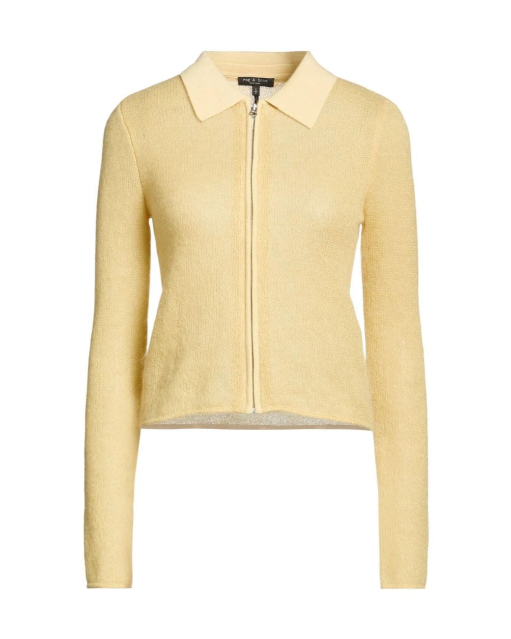 Rag & Bone Yellow Simple Solid-Colored Cardigan