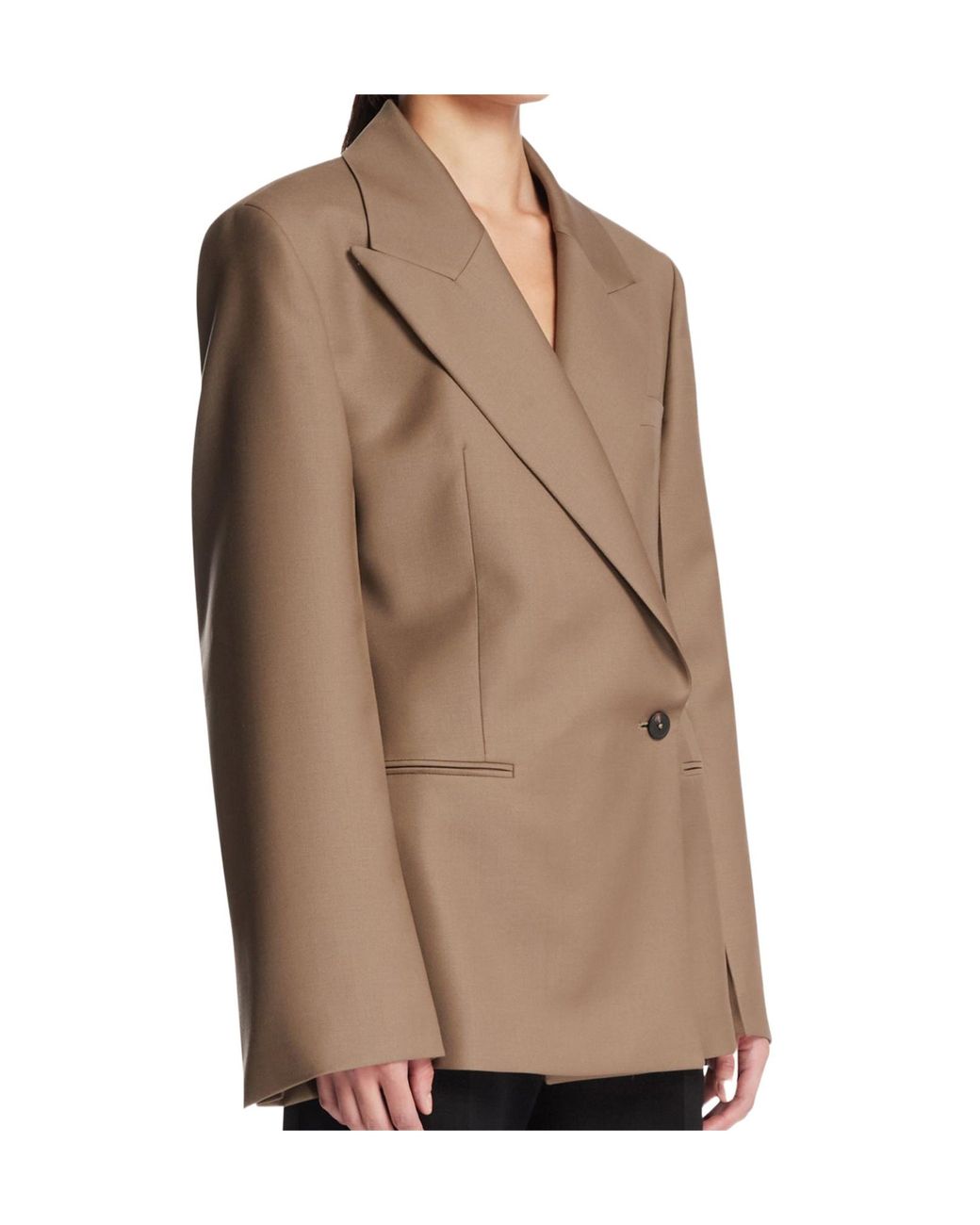 Rohe Brown Hourglass Double-Breasted Blazer