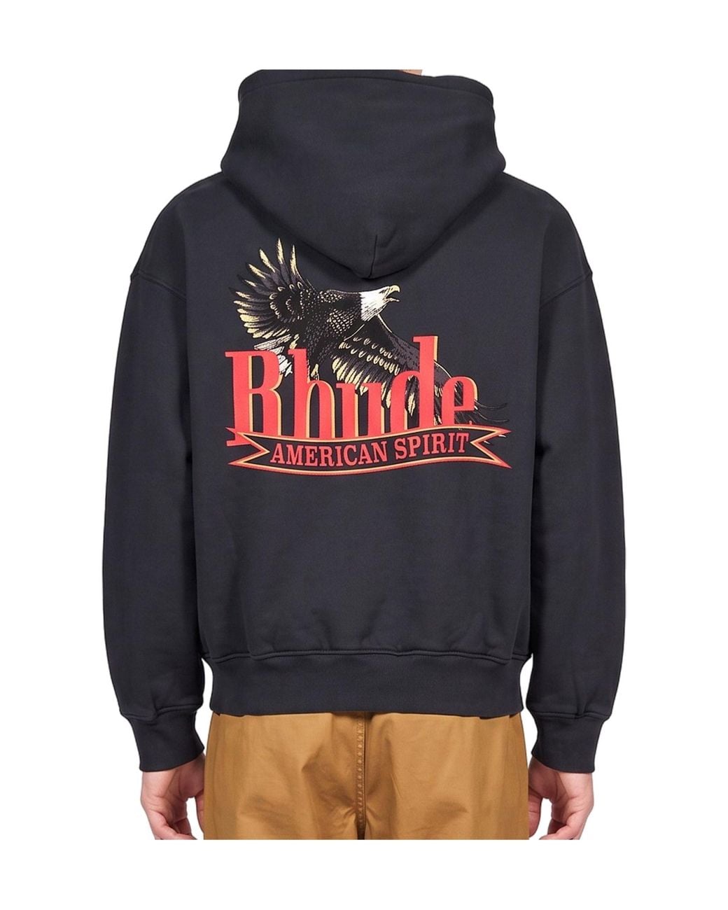 Rhude Blue American Spirit Hoodie for men