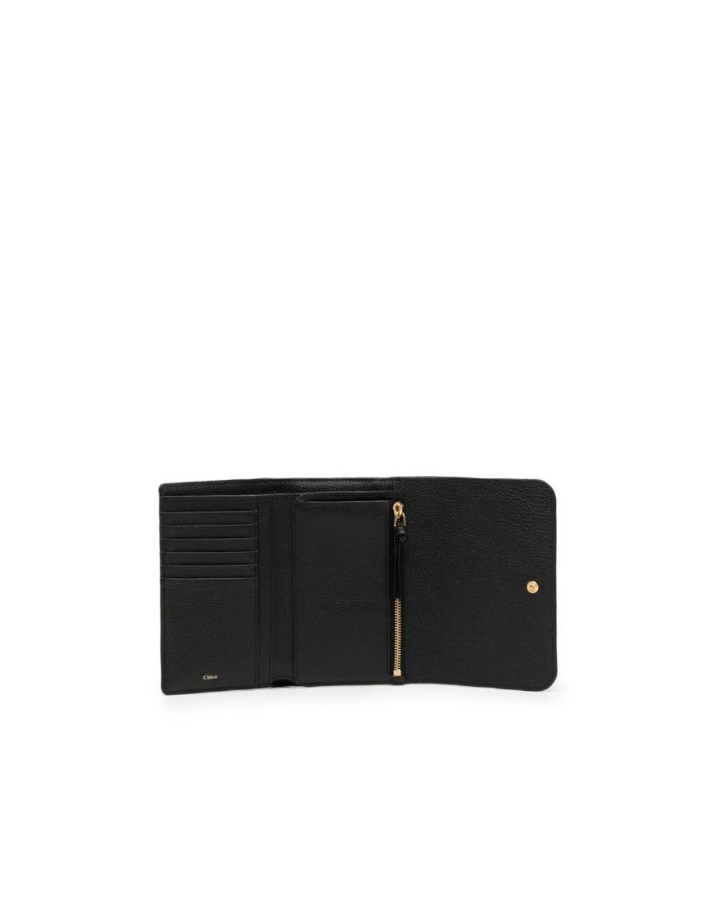 Chloé Black Chloé Marcie Tri-Fold Wallet