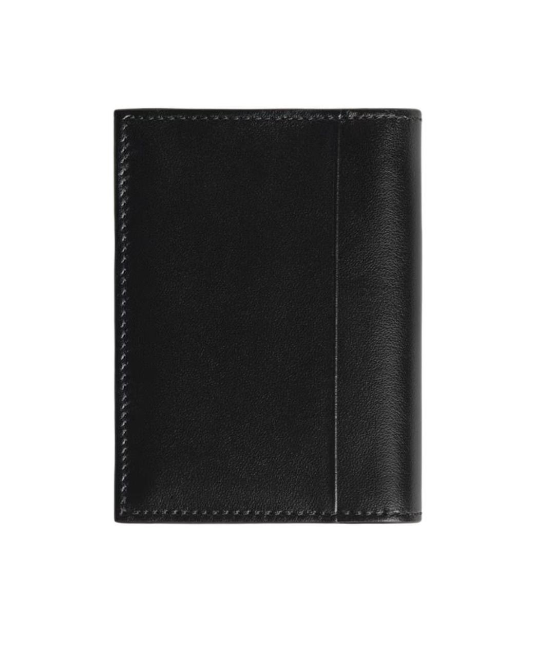 Montblanc Black Folded Leather Wallet for men