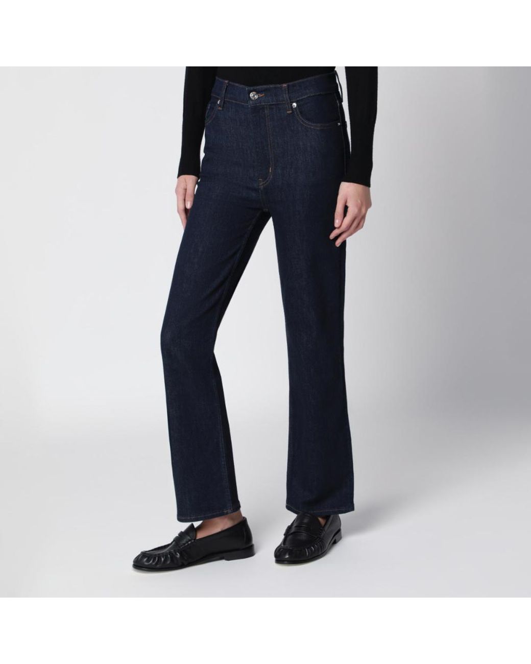 FRAME Blue Le Sleek Straight Jeans