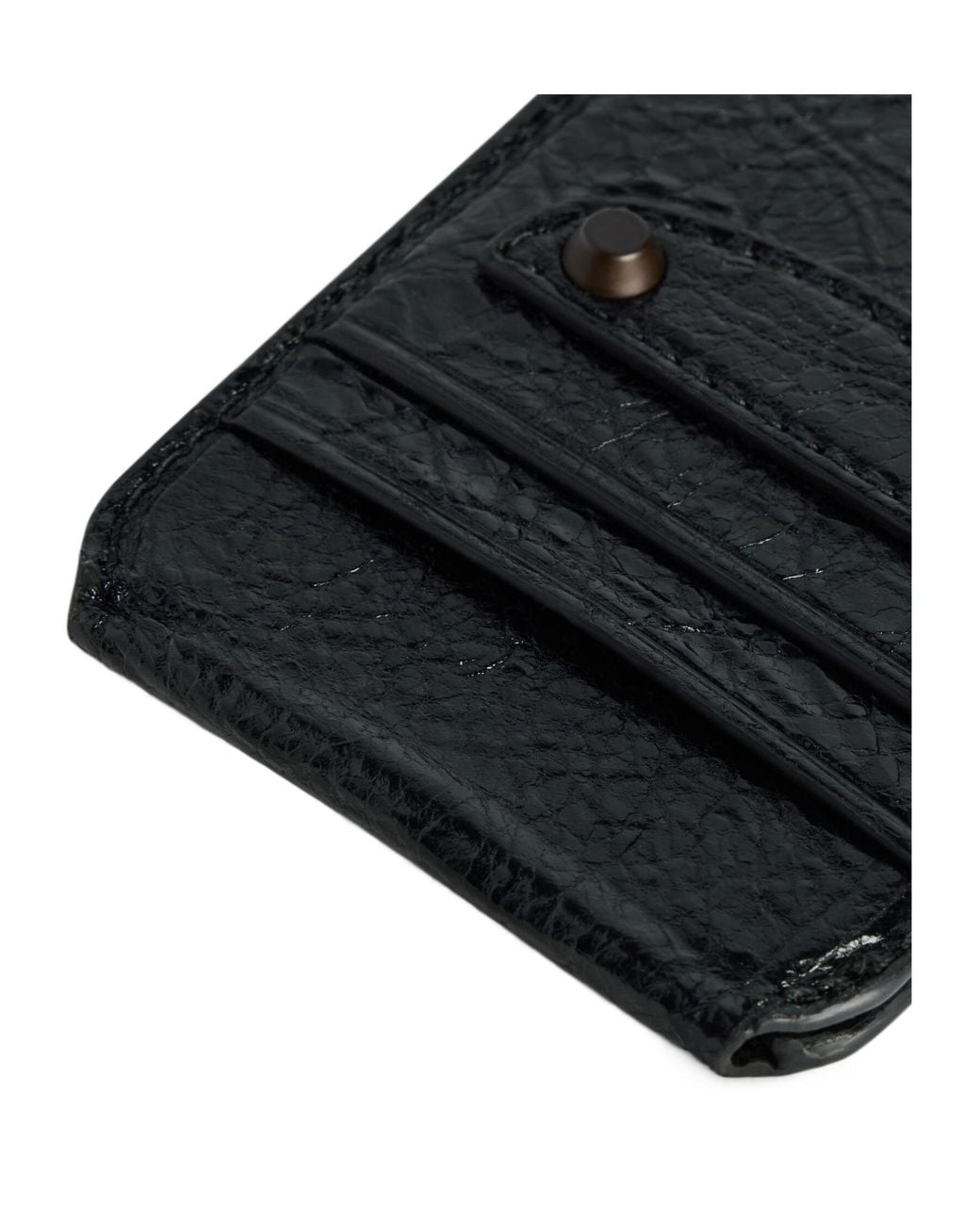 Balenciaga Black Le City Magnet Card Holder With Stand for men