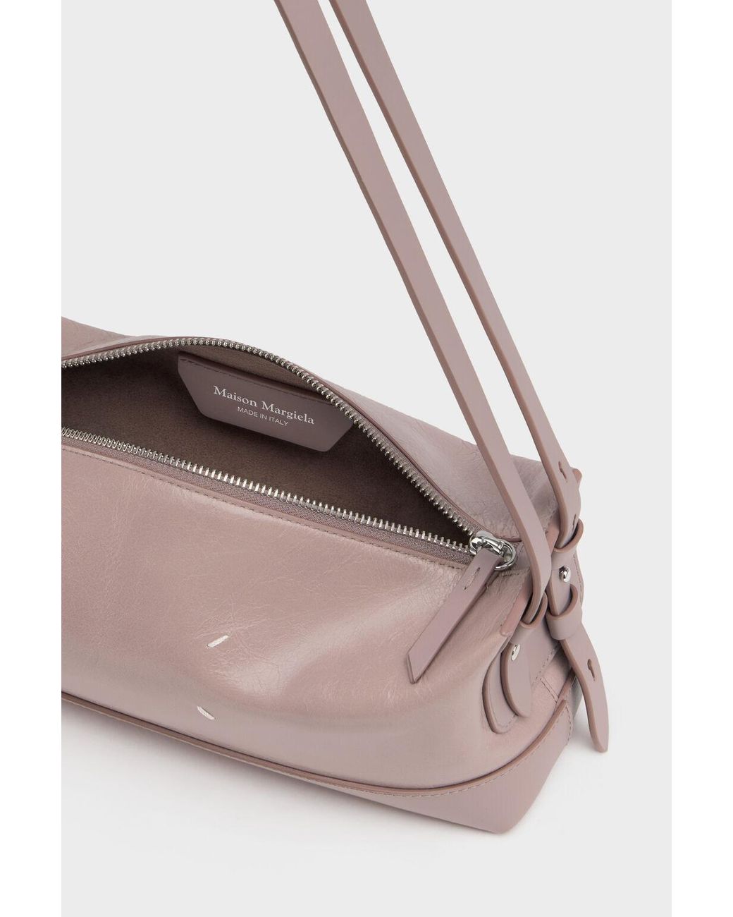 Maison Margiela Pink Zipped Belt Shoulder Bag
