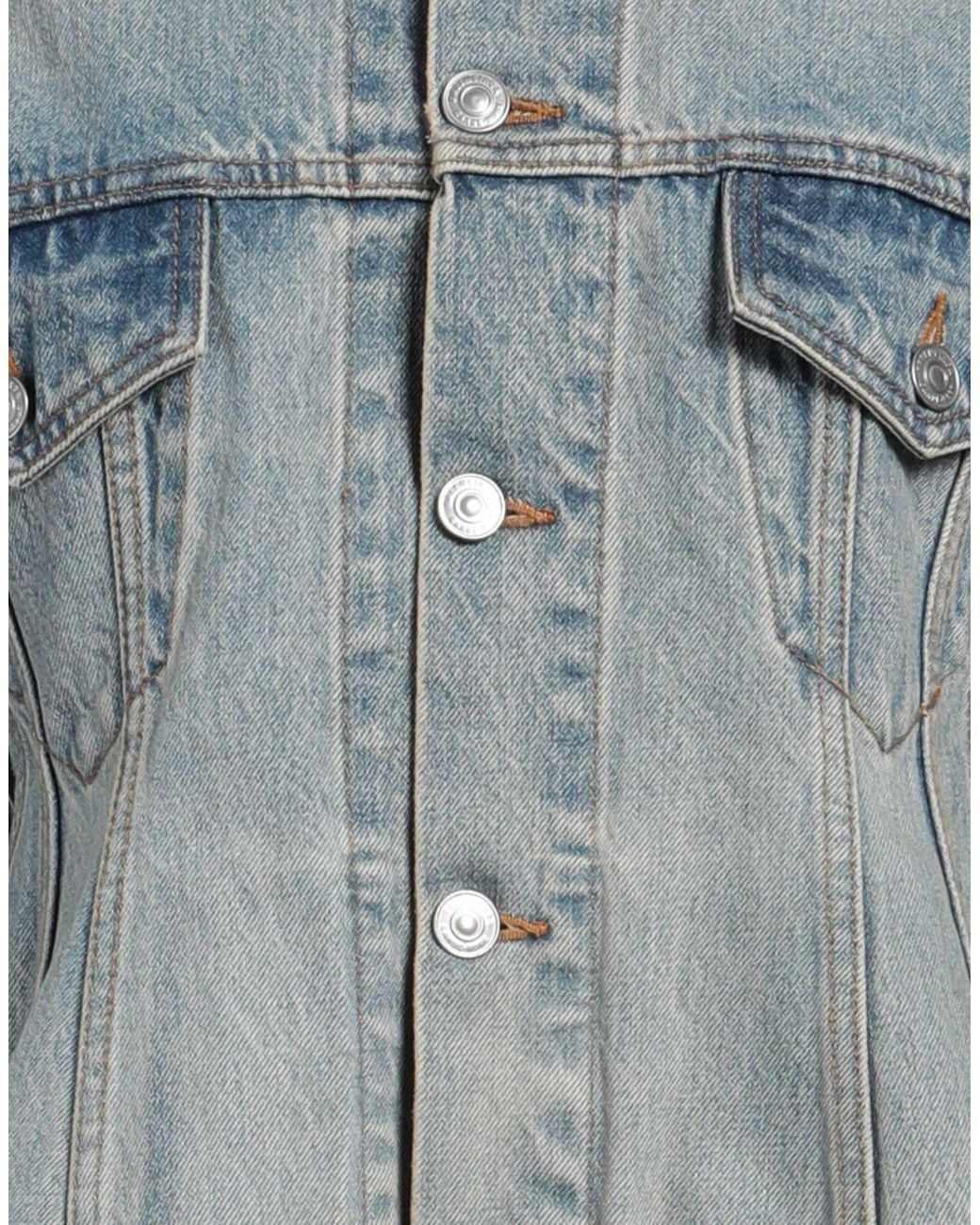 Balenciaga Gray Minimalist Denim Jacket