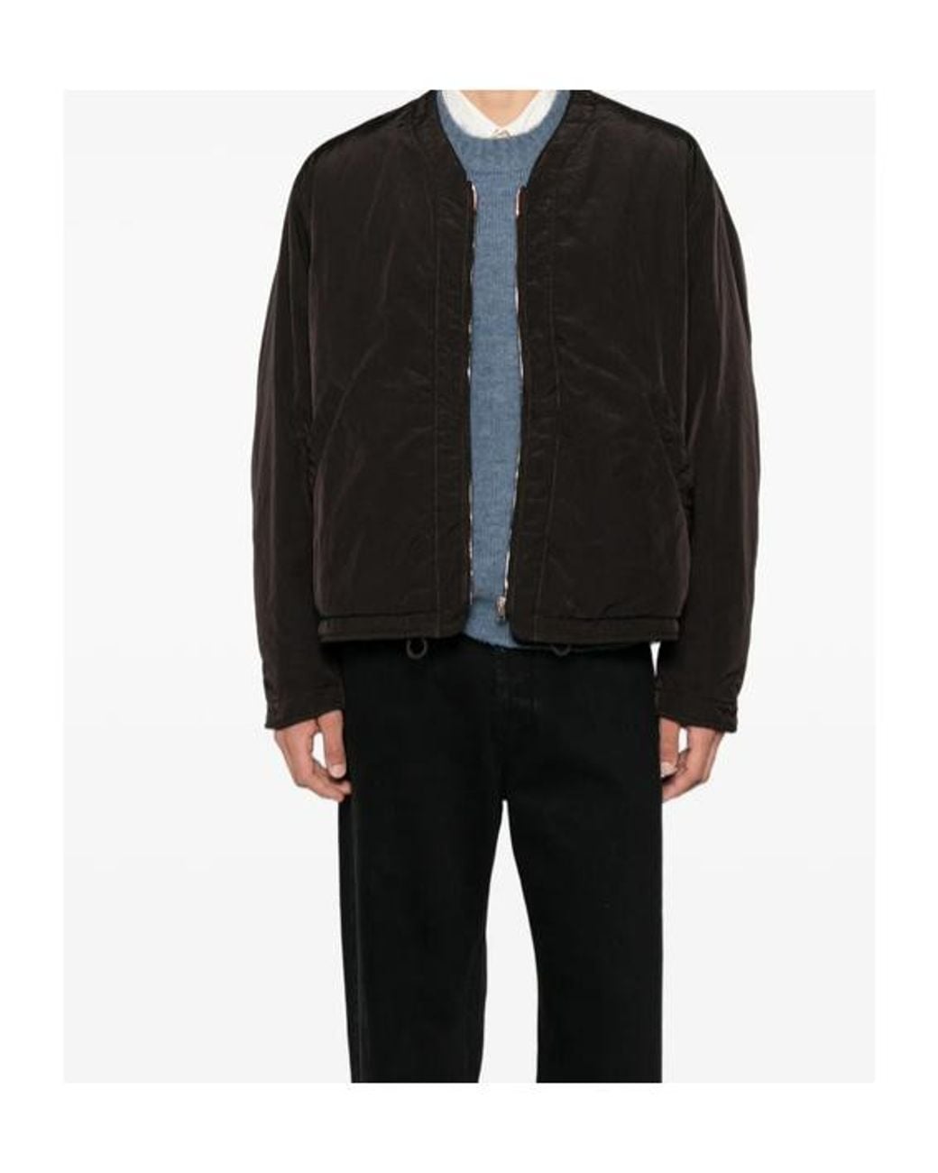 RANRA Black Long-Sleeve Casual Jacket for men