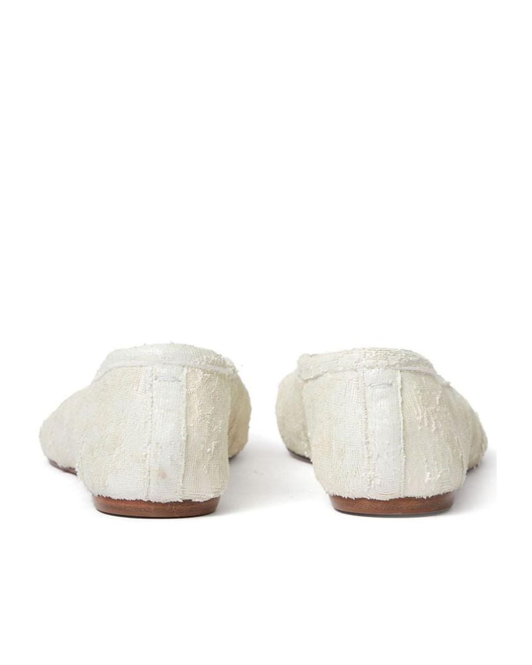 Maison Margiela White Split-Toe Flat Shoes