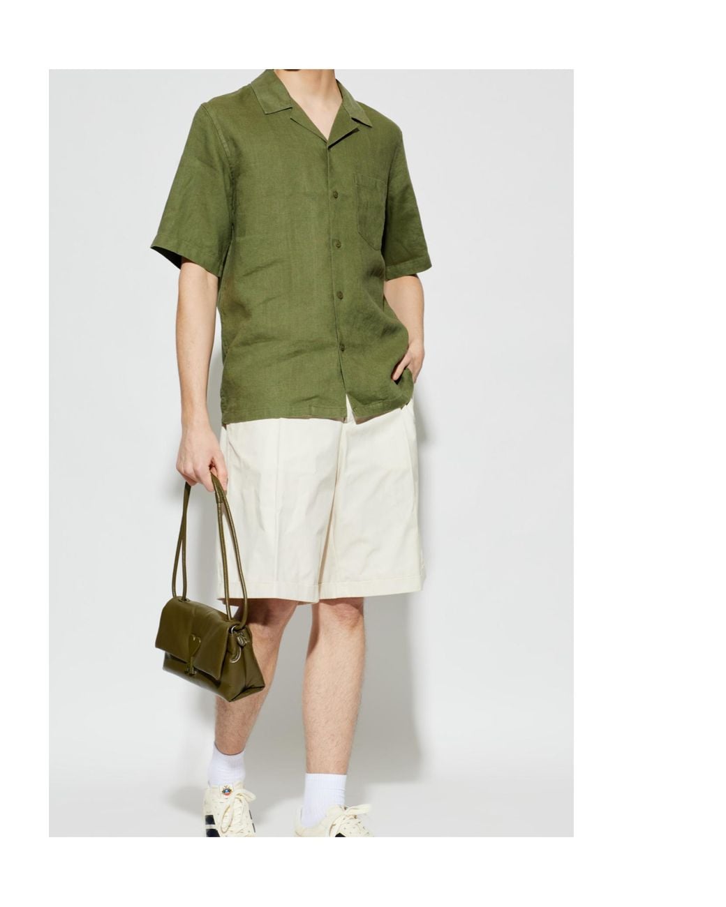 Samsøe & Samsøe Green Samsøe Samsøe Oscar Short-Sleeve Shirt for men