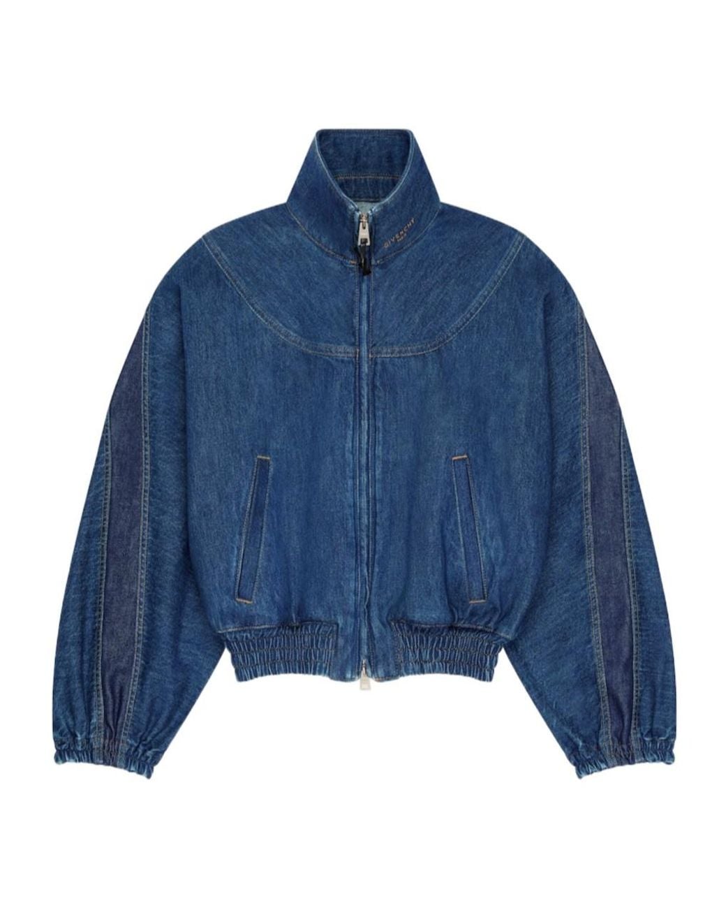 Givenchy Blue Denim Bomber Jacket