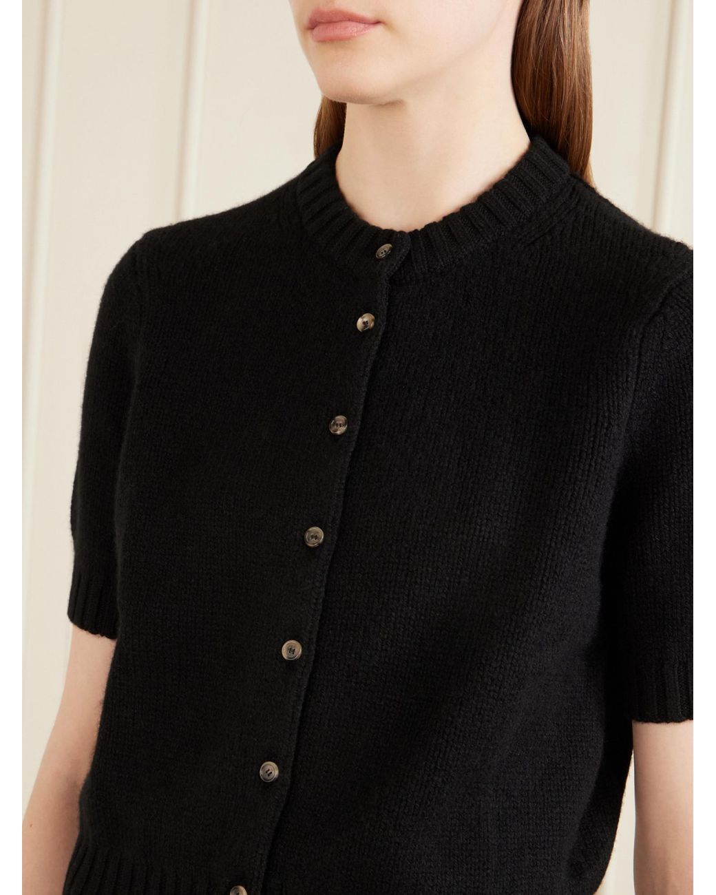 Khaite Black Casual Cardigan