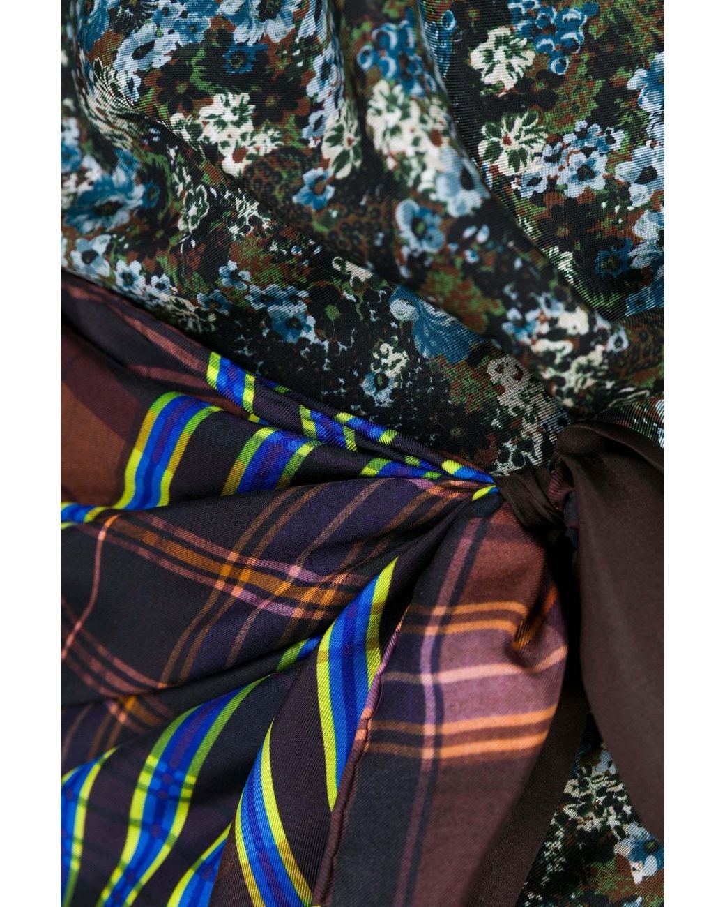 Dries Van Noten Blue Printed Sleeveless Top