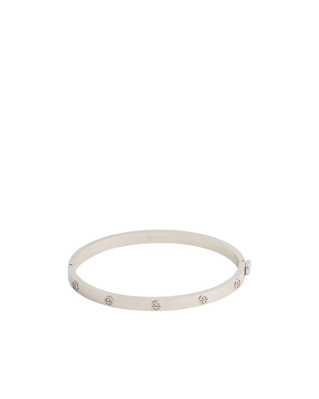 Tory Burch White Minimalist Stylish Metal Bracelet