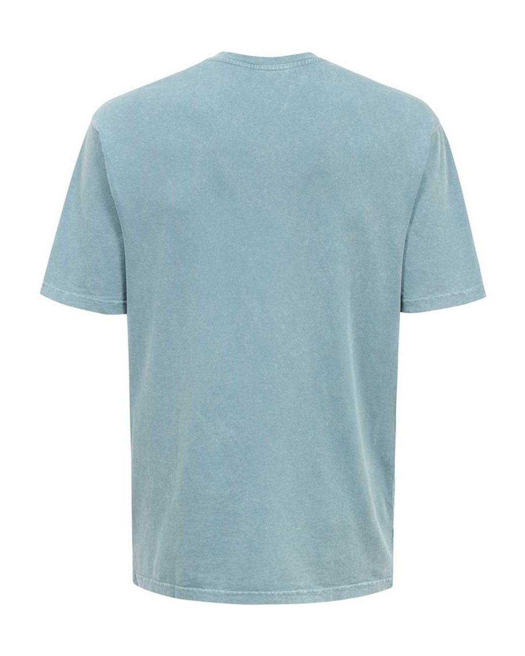 A_COLD_WALL* Blue Overdye Logo-Print T-Shirt for men