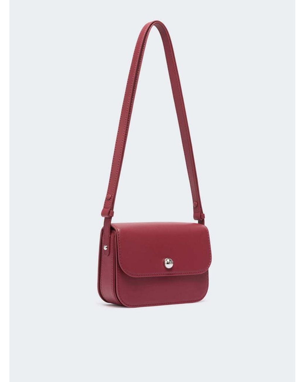 Weekend by Maxmara Red Foldover Crossbody Bag