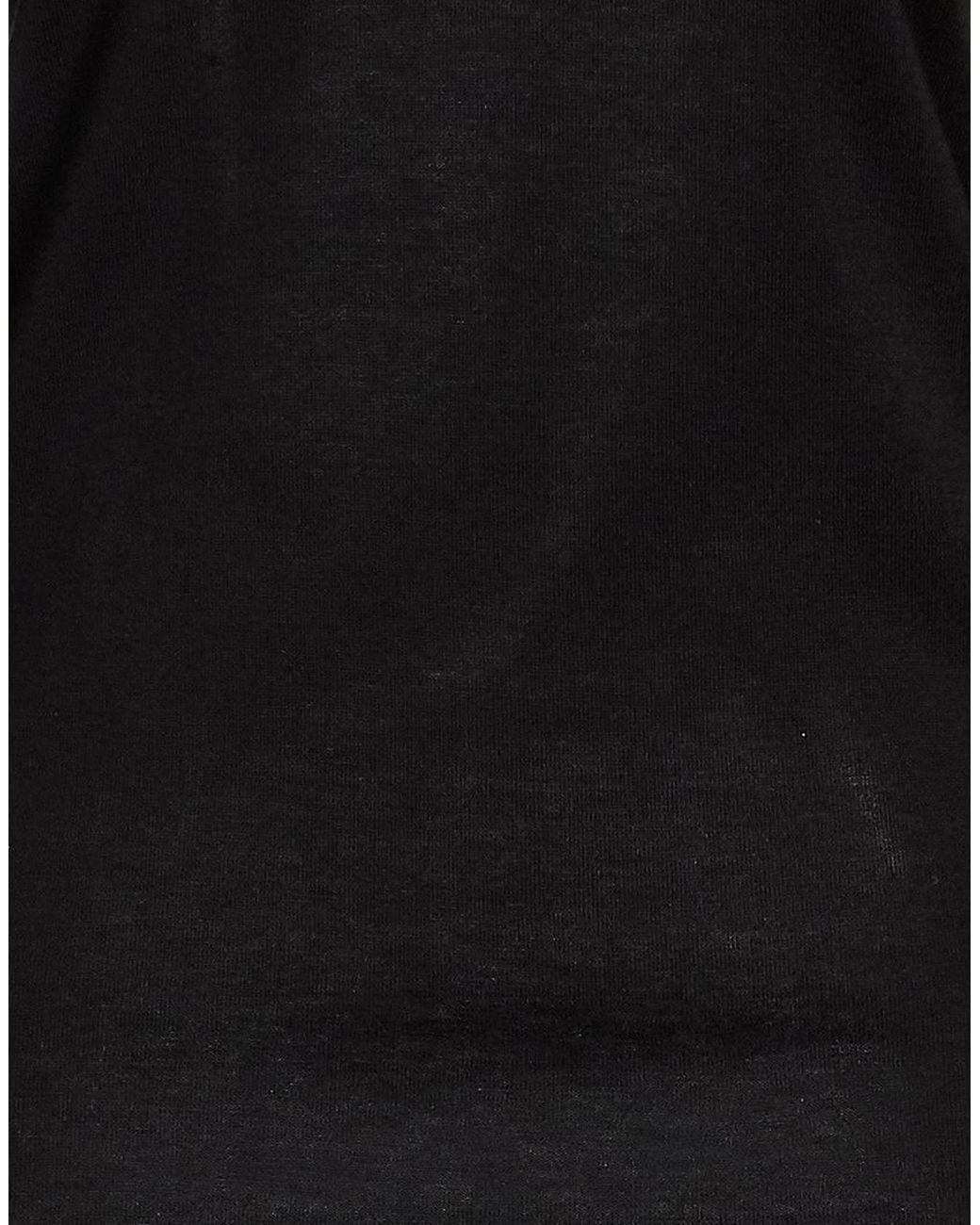 Sportmax Black Solid-Colored Knit Top