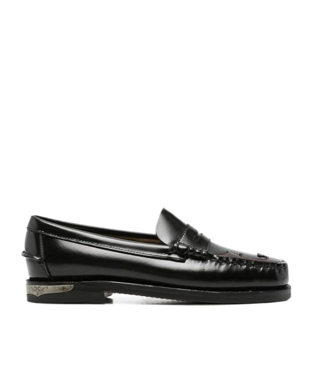 Sebago Black Round-Toe Loafers